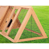 darrahopens Pet Care > Coops & Hutches i.Pet Rabbit Hutch Wooden Chicken Coop Pet Hutch 119cm x 51cm x 44cm