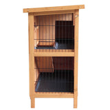 darrahopens Pet Care > Coops & Hutches i.Pet Rabbit Hutch Wooden Chicken Coop Pet Hutch 82cm x 91.5cm x 45cm
