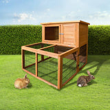 darrahopens Pet Care > Coops & Hutches i.Pet Rabbit Hutch Wooden Pet Chicken Coop 100cm Tall