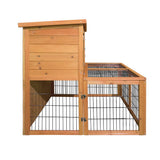 darrahopens Pet Care > Coops & Hutches i.Pet Rabbit Hutch Wooden Pet Chicken Coop 100cm Tall