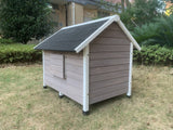 Darrahopens Pet Care > Coops & Hutches L Timber Pet Dog Kennel House Puppy Wooden Timber Cabin With Stripe