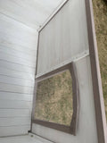 Darrahopens Pet Care > Coops & Hutches L Timber Pet Dog Kennel House Puppy Wooden Timber Cabin With Stripe White
