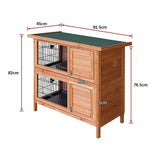 Darrahopens Pet Care > Coops & Hutches Large Rabbit Hutch with BASE Chicken Coop 2 Storey Guinea Pig Pet Cage House