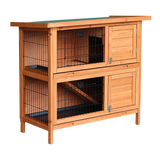 Darrahopens Pet Care > Coops & Hutches Large Rabbit Hutch with BASE Chicken Coop 2 Storey Guinea Pig Pet Cage House