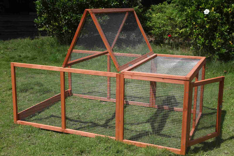 Darrahopens Pet Care > Coops & Hutches YES4PETS Large Chicken Coop Run Guinea Pig Cage Villa Extension Rabbit Hutch House Pen