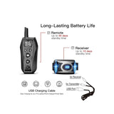 Darrahopens Pet Care Dog Bark Collar - 2x 600m Range Receivers Vibration IPX7 Waterproof Training Aid