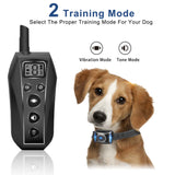 Darrahopens Pet Care Dog Bark Collar - 2x 600m Range Receivers Vibration IPX7 Waterproof Training Aid