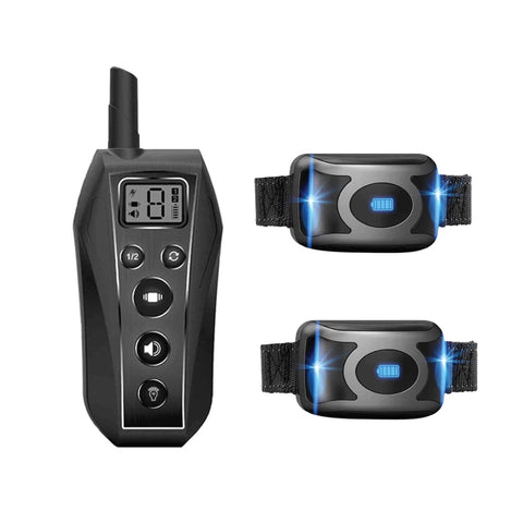 Darrahopens Pet Care Dog Bark Collar - 2x 600m Range Receivers Vibration IPX7 Waterproof Training Aid