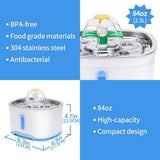 Darrahopens Pet Care > Dog Supplies 2.5L Automatic Electric Pet Water Fountain Dog Cat Water Feeder Bowl Dispenser