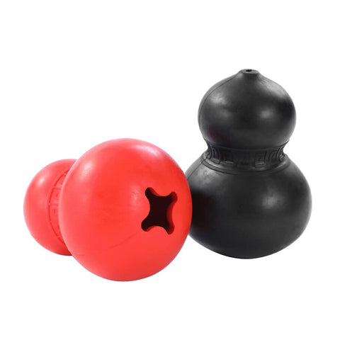 Darrahopens Pet Care > Dog Supplies 2 x Dura Dog Puppy Chew Rubber Gourd Dental Hygiene Treat Holder Play Toy