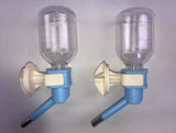 Darrahopens Pet Care > Dog Supplies 2 x Pet Hanging Water Bottle No Drip Water Dispenser Rabbit Dog Cat Drinking Bottle-Blue