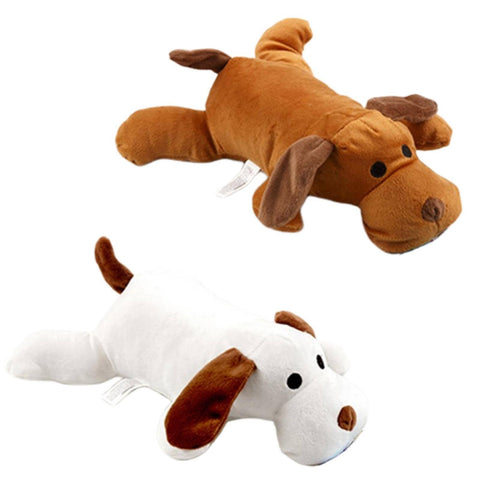 Darrahopens Pet Care > Dog Supplies 2 x Pet Puppy Dog Toy Play Animal Plush Toy Soft Dog w Squeak 30cm Toy