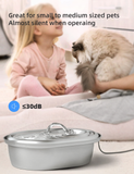 Darrahopens Pet Care > Dog Supplies 2L Automatic Electric Pet Water Fountain Dog Cat Stainless Steel Feeder Bowl Dispenser