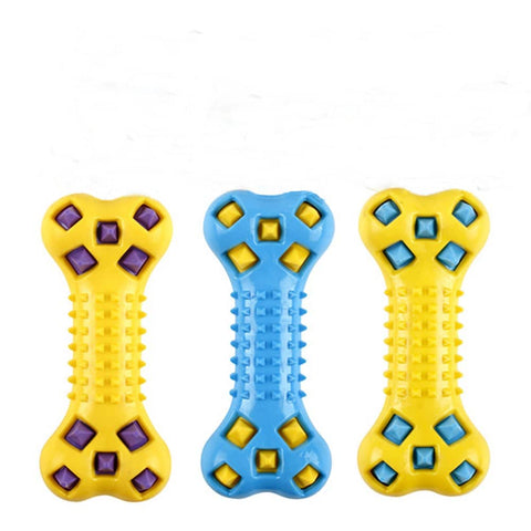 Darrahopens Pet Care > Dog Supplies 3 x Large Dog Puppy Rubber Spike Fetch Stick Bone Dental Hygiene Chew Play Toy