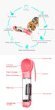 Darrahopens Pet Care > Dog Supplies 4 in 1 Portable Pet Dog Puppy Cat Drinking Mug Water Feeder Bottle Valve Travel Bottle Pink