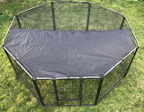 Darrahopens Pet Care > Dog Supplies 80 cm Heavy Duty Pet Dog Puppy Cat Rabbit Exercise Playpen Fence With Cover