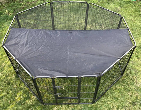 Darrahopens Pet Care > Dog Supplies 80 cm Heavy Duty Pet Dog Puppy Cat Rabbit Exercise Playpen Fence With Cover