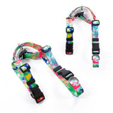 Darrahopens Pet Care > Dog Supplies Banhamsisun M Dog Double-Lined Straps Harness and Lead Set Leash Adjustable No Pull