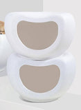 Darrahopens Pet Care > Dog Supplies Cat Kitten Bed Cave Small Dog House Kennel Plastic Pet Pod Bedding Igloo White
