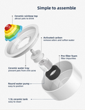 Darrahopens Pet Care > Dog Supplies Ceramic Electric Pet Water Fountain Dog Cat Water Feeder Bowl Dispenser