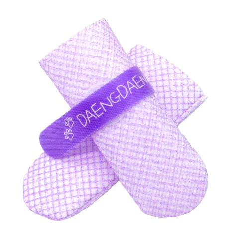 Darrahopens Pet Care > Dog Supplies Daeng Daeng Shoes 28pc M Violet Dog Shoes Waterproof Disposable Boots Anti-Slip Socks