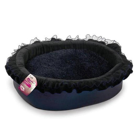 Darrahopens Pet Care > Dog Supplies Dog Dreamy Bed - Soft Night Blue 43x30x16cm Glamour Cushion