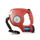 Darrahopens Pet Care > Dog Supplies Floofi 3 in 1 Waste Beg LED Leash Red FI-PC-122-HN