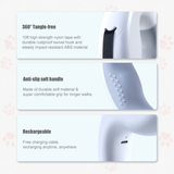 Darrahopens Pet Care > Dog Supplies Floofi Dounght Dog Leash with USB and LED White FI-PC-124-HC