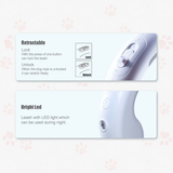 Darrahopens Pet Care > Dog Supplies Floofi Dounght Dog Leash with USB and LED White FI-PC-124-HC