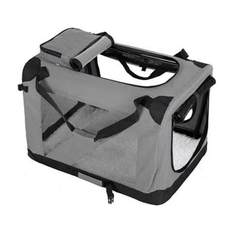 Darrahopens Pet Care > Dog Supplies FLOOFI Portable Pet Carrier-Model 1-XL Size (Grey) FI-PC-146-KPT