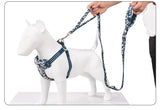 darrahopens Pet Care > Dog Supplies Floral Multi Handle Saxony Blue - S