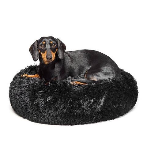 Darrahopens Pet Care > Dog Supplies Fur King "Aussie" Calming Dog Bed  - Black - 60 CM - Small