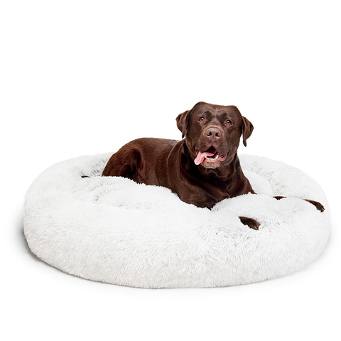 Darrahopens Pet Care > Dog Supplies Fur King "Aussie" Calming Dog Bed  - White - 115 CM - XL