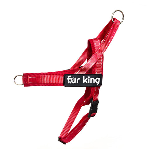 Darrahopens Pet Care > Dog Supplies Fur King Signature Quick Fit Harness XL Red