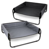 Darrahopens Pet Care > Dog Supplies Grey / Black Large Dog Walled Suspension Trampoline Hammock Bed 85 x 85 x 33 cm Gray