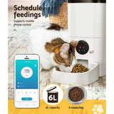 Darrahopens Pet Care > Dog Supplies i.Pet Automatic Pet Feeder 6L Auto Camera Dog Cat Smart Video Wifi Food App Hd