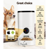 Darrahopens Pet Care > Dog Supplies i.Pet Automatic Pet Feeder 6L Auto Camera Dog Cat Smart Video Wifi Food App Hd