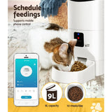 Darrahopens Pet Care > Dog Supplies i.Pet Automatic Pet Feeder 9L Auto Wifi Dog Cat Feeder Smart Food App Dispenser