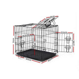 darrahopens Pet Care > Dog Supplies i.Pet Dog Cage 24inch Pet Cage - Black