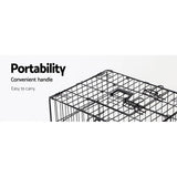 darrahopens Pet Care > Dog Supplies i.Pet Dog Cage 48inch Pet Cage - Black