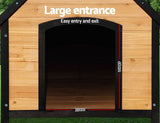 darrahopens Pet Care > Dog Supplies i.Pet Dog Kennel House Extra Large Outdoor Wooden Pet House Puppy XL