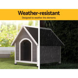 darrahopens Pet Care > Dog Supplies i.Pet Dog Kennel House Wooden Outdoor Indoor Puppy Pet House Weatherproof Large