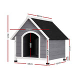 darrahopens Pet Care > Dog Supplies i.Pet Dog Kennel House Wooden Outdoor Indoor Puppy Pet House Weatherproof Large