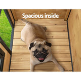 darrahopens Pet Care > Dog Supplies i.Pet Dog Pet Kennel Dog House Large Wooden 96cm x 69cm x 66cm