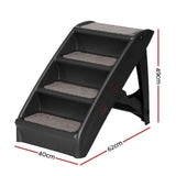 Darrahopens Pet Care > Dog Supplies i.Pet Dog Ramp For Bed Sofa Car Pet Steps Stairs Ladder Indoor Foldable Portable
