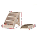 Darrahopens Pet Care > Dog Supplies i.Pet Dog Ramp Steps For Bed Sofa Car Pet Stairs Ladder Indoor Foldable Beige