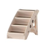 Darrahopens Pet Care > Dog Supplies i.Pet Dog Ramp Steps For Bed Sofa Car Pet Stairs Ladder Indoor Foldable Beige
