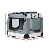 Darrahopens Pet Care > Dog Supplies i.Pet Pet Carrier Large Soft Crate Dog Cat Travel Portable Cage Kennel Foldable