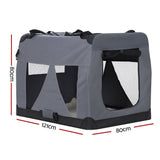 Darrahopens Pet Care > Dog Supplies i.Pet Pet Carrier Soft Crate Dog Cat Travel Portable Cage Kennel Foldable 4XL