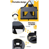 Darrahopens Pet Care > Dog Supplies i.Pet Pet Carrier Soft Crate Dog Cat Travel Portable Cage Kennel Foldable Car M
